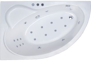 Гидромассажная ванна Royal Bath Alpine De Luxe 140x95см левая белый RB819103DL-L